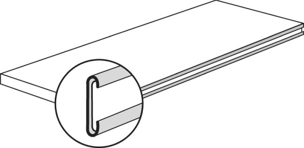 Kerkmann tekststrook Progress 2000, B 917 x D 3 x H 29 mm, transparant, 59513300