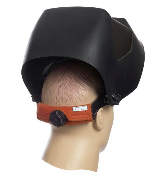 ELMAG wasbare voorhoofdzweetband WELDAS 20-3300V, SWATSOpad®' bruin voor hoofdband achterkant, met klittenbandsluiting, lengte: 14 cm (2 stuks), 55404