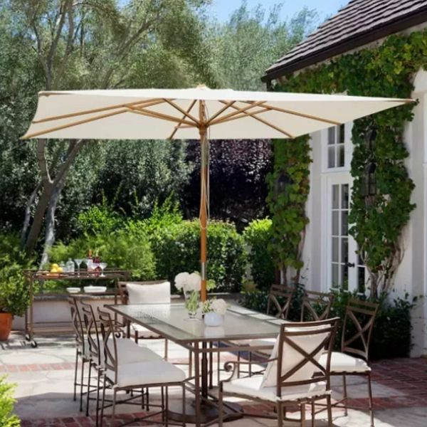 Sekey 300 x 200cm houten parasol, UB1