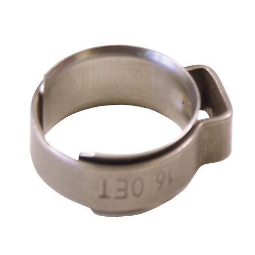 ELMAG 1-oorklem met inzetring, 10,5 OET 8,5 - 10 mm (roestvrij staal), 42726