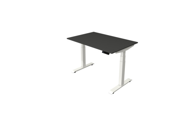 Kerkmann sta-/zittafel Move 4 nieuw 120 x 80 cm frame wit, tafelblad antraciet, 10090413