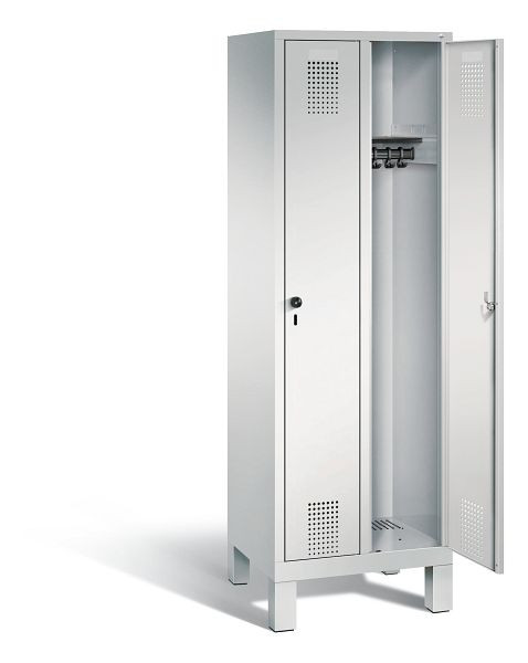 C+P Evolo locker, H1850xB610xD500mm, kleur: lichtgrijs, 48010-20 S10001