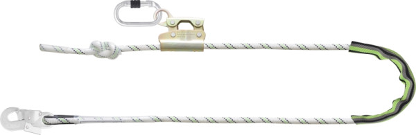 Kratos Verbindungsmittel aus Kernmantelseil zur Arbeitsplatzpositionierung mit Seilkürzer maximale Länge 4m, FA4090340