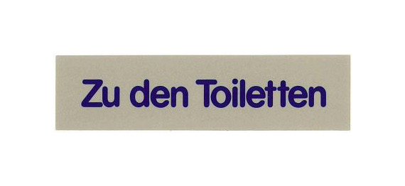 Contacto-woordlabel NAAR DE TOILETTEN, 7673/005