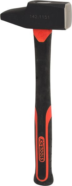 KS Tools monteurhamer, glasvezel handvat, Franse vorm, 1500 g, 142.1151