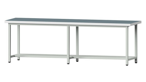 ANKE werkbanken werktafel, model 191, 2800 x 800 x 900 mm, RAL 7035, UBP 50 mm, 401.459