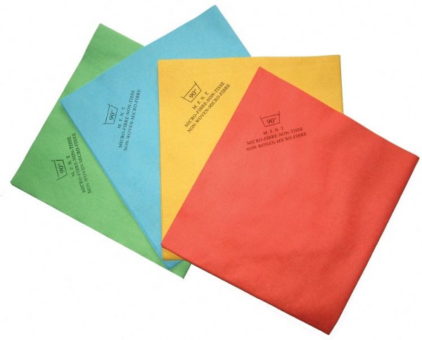 De Witte Non Woven microvezeldoek 40 x 38 cm groen, VE: zak van 5 stuks, 377.100.002