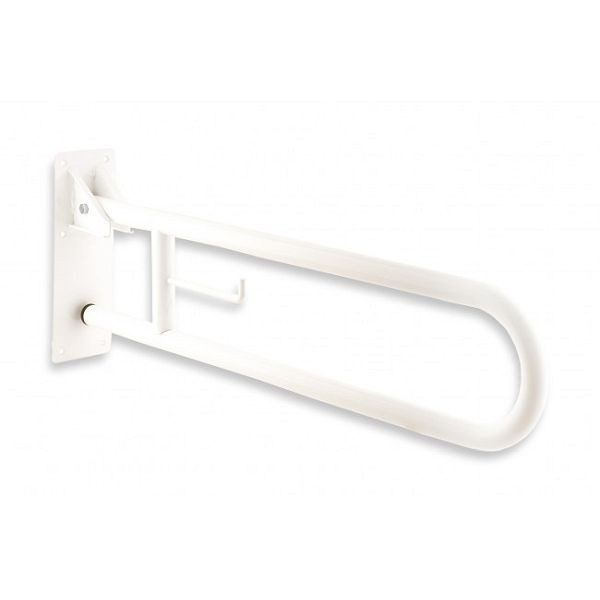 KEMMLIT opklapbare steunbalk 800, roestvrij staal, 738 mm, wit, 205.594