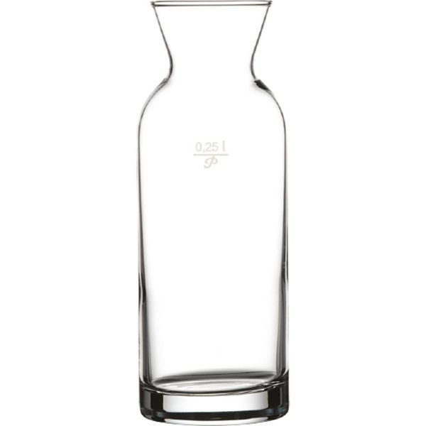 Stalgast wijn- / waterkaraf van glas 0,25 liter, Ø 63 mm, hoogte 172 mm, VE: 12 stuks, GL4701250