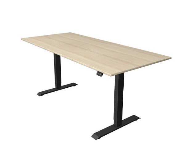 Kerkmann zit-statafel B 1800 x D 800 mm, elektrisch in hoogte verstelbaar van 740-1230 mm, esdoorn, 10182050