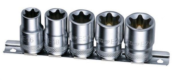 Boxo 1/2" TX-E doppenset 5 stuks, B-1205R
