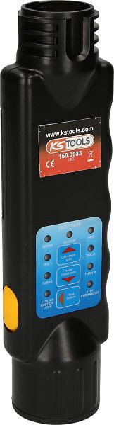 KS Tools 12V trekvoertuigtester / testapparaat voor aanhangerstopcontacten 13-polig, 150.0933