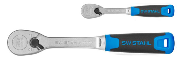 SW stalen omschakelbare ratelset, 1/4" en 1/2", hoog koppel, 2-delig, 06096L