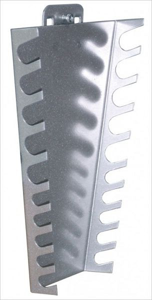 ADB sleutelhouder, verticaal, geschikt voor eurogaten (10x10 mm / 38x38 mm), kleur: aluminium, RAL 9006, afmetingen BxH: 225-125 mm x 255 mm, 23174