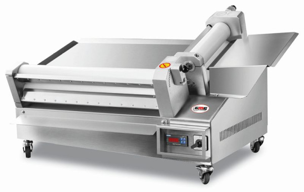GMG deegroller Ø 60cm voor ronde en vierkante pizza's, instelbare deegdikte, variabel deeggewicht 80-2000g, TTA-60YH