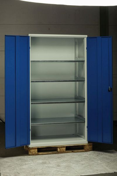 KLW legbord plaatstaal, verzinkt, B 505 x D 543 x H 20 mm, incl. 2x steunbeugels, FB10Z01-505-543-050