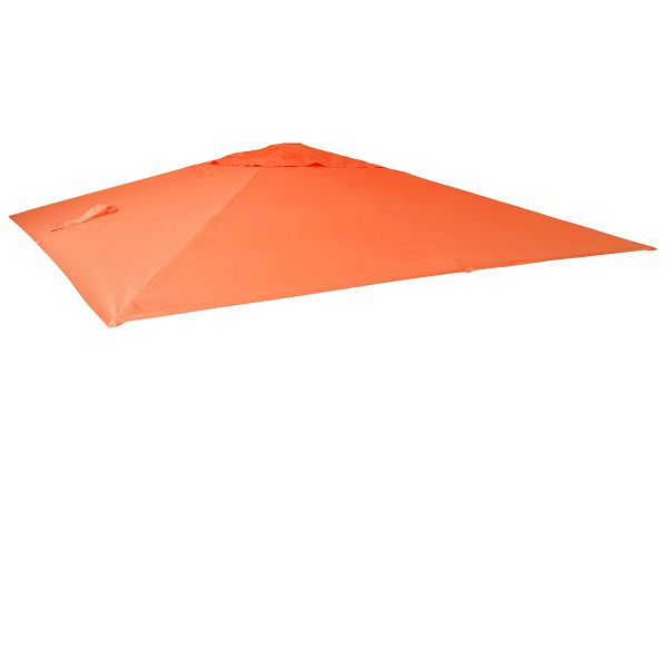 Mendler vervangende hoes voor luxe parasol HWC-A96, parasolhoes, 3,5x3,5m (Ø4,95m) polyester 4kg, terracotta, 76816
