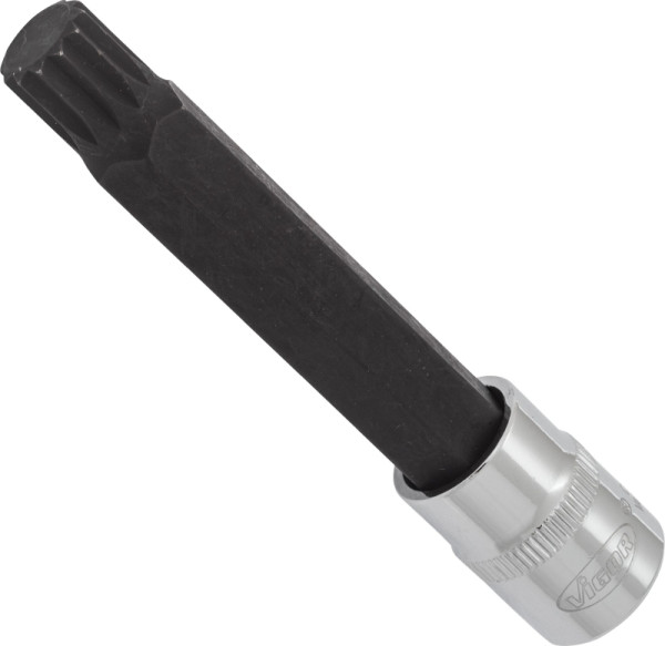 VIGOR-schroevendraaierbit, hol vierkant 10 mm (3/8 inch), inwendig meertands profiel XZN, M12, lengte: 93 mm, voor handbediening, V6119