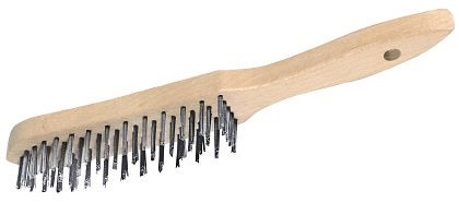 Contacto staalborstel met houten steel, 5871/300