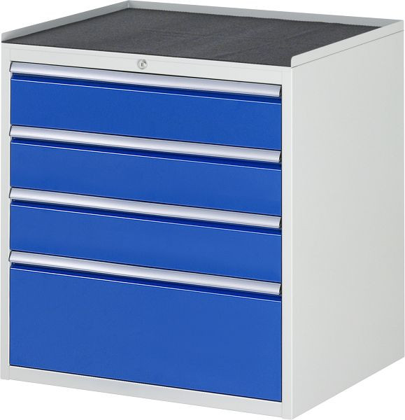 RAU ladekast serie 7000, metalen onderstel, 4 x lade maat XL 3xH150, 1xH270 mm, 770x825x650 mm, 03-XL5.3A-MT.11
