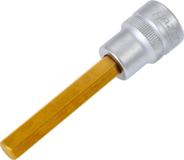Hazet schroevendraaierdop, hol vierkant 10 mm, binnenzeskant profiel, 8 mm, korte uitvoering met karteling, 8801-8