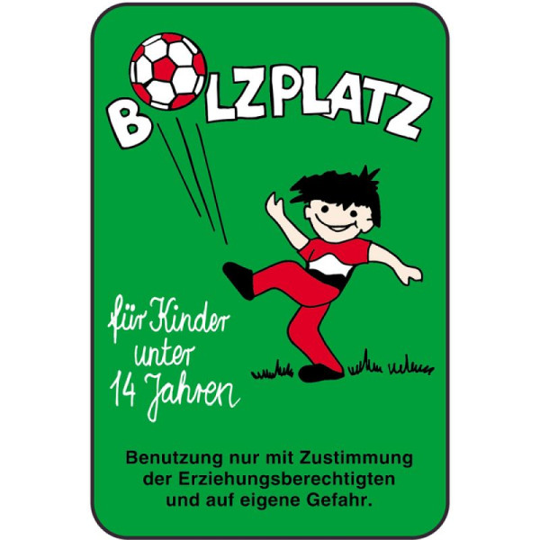 Steen HGS speeltuinbord, BOLZPLATZ voor kinderen onder de 14 jaar, 400 x 600 mm, 14841