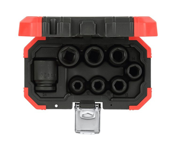 GEDORE slagmoersleuteldoppenset rood 1/2 8-delig, 3300575