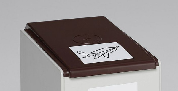 VAR deksel voor kunststof bak 40 l, bruin, 38005