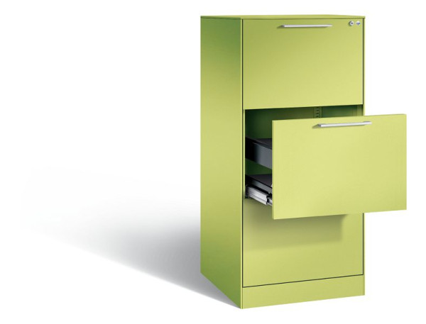 C+P hangarchiefkast Asisto, H1310xB562xD600mm, kleur: Viridin groen / Viridin groen, beugelgreep, 146224-301 S10076