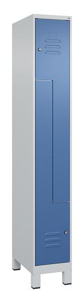 C+P Z-Spind Classic PLUS, C Z-Spind, Classic PLUS, voeten, 2 compartimenten, 1950x300x500mm, 7035/5023, cilindersloten, 080013-102 S10020