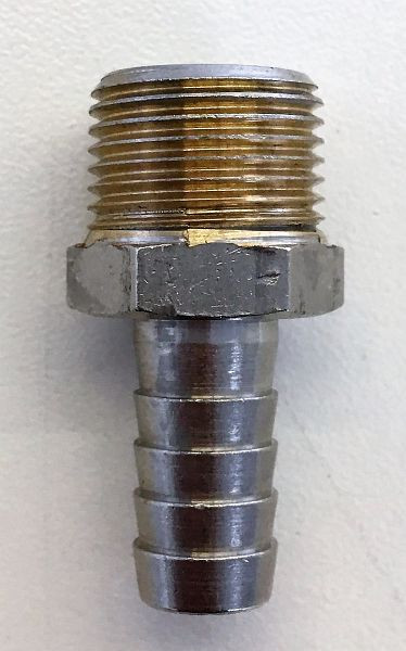 ELMAG slangtule AG 3/8', S 10 mm voor pistoolgreep P/5, messing vernikkeld, 9201344