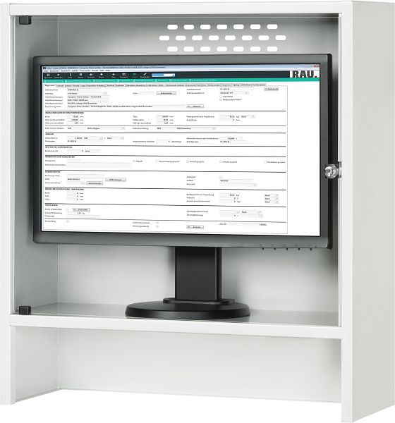 RAU monitorbehuizing, B650 x D250 x H710 mm, 07-MG250-650.12