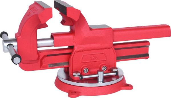KS Tools parallelle bankschroef met draaischijf, 120 mm, 914.0030