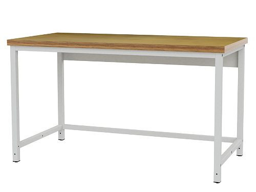Bedrunka+Hirth Basis inpaktafel, basistafel diepte 750, afmetingen: 1500 x 750 x 859 mm, materiaal werkblad: beuken multiplex, PT1575BU
