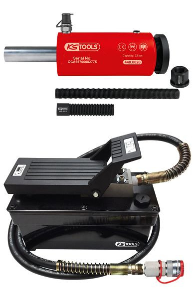 KS Tools hydraulische unit 32t, met luchthydraulische pomp, 440.9996