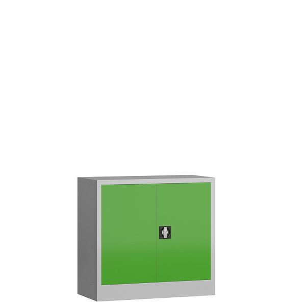 Lüllmann ClassiX draaideurkast, 750 x 800 x 380 mm, lichtgrijs/geelgroen, X-530305