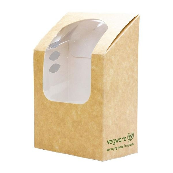 Vegware composteerbare wikkeldozen bruin met PLA venster, VE: 500 stuks, CL705