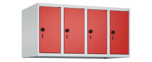 C+P kastopzet Classic PLUS, bovenkast, 7035/3020, veiligheidsdraaisluiting, 500x1000x500mm, 4 vakken, 080090-49 S10002