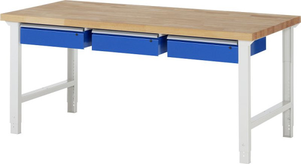 RAU werkbank serie 7000 - model 7003-1, B2000 x D900 x H790-1140 mm, 03-7003A1-209B4H.11