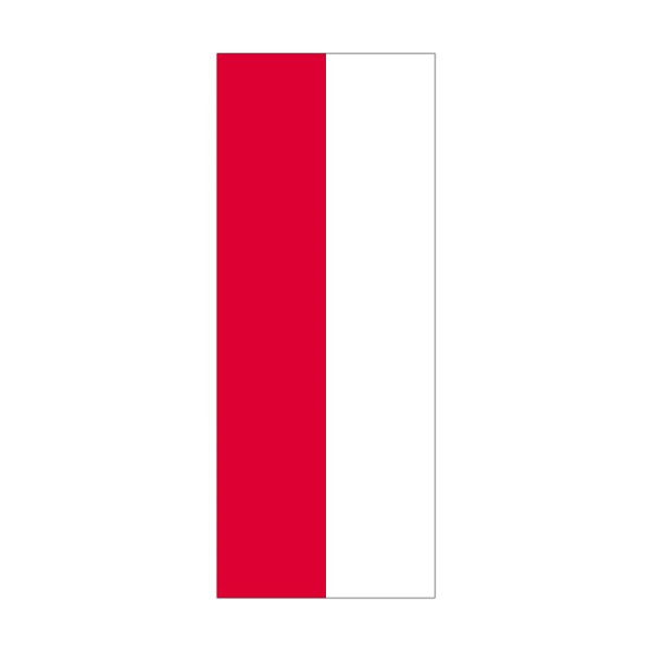 Stein HGS HGS-staatsvlag van Hessen (zonder wapen), 300 x 120 cm (staand formaat), met kunststof karabijnhaak, FlagTop 110 g/m², voor vlaggenmasten 7 m, zonder ajoursteek, 26342