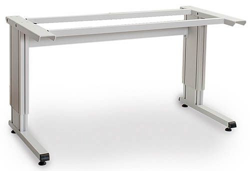 Bedrunka + Hirth onderstel powerline C, standaard met op/neer handschakelaar voor hoogteverstelling, hefkolommen van aluminium, breedte 1500 mm, CF.150.75