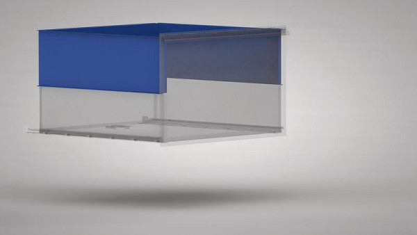 KLW lade-uitbreidingsframe (uitbreidbaar), aanbevolen voor laden met fronthoogte: 125 mm uitschuifhoogte: 25 mm, SDB-SAR-025N