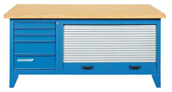 GEDORE werkbank met plaatstalen jaloezieën, 6618050