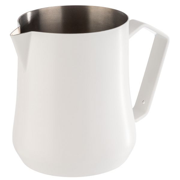 APS melk-/universele kan, Ø 8 x 10 cm, 18/10 roestvrij staal, wit, gepoedercoat, binnenkant mat gepolijst, 0,35 liter, 10360