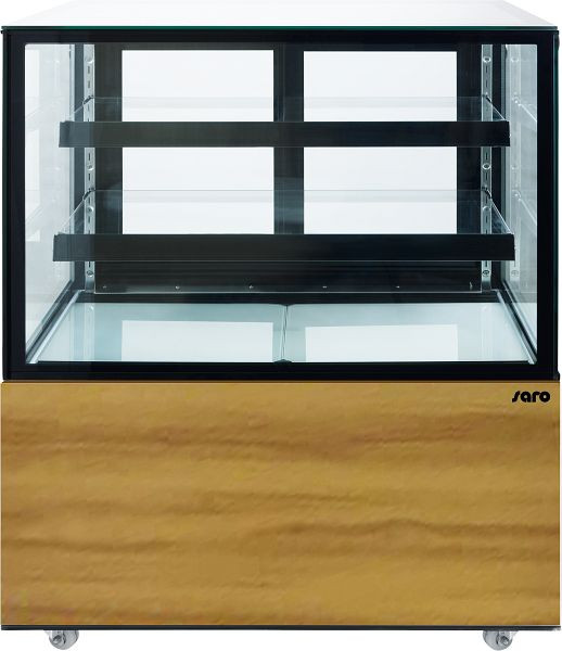 Saro taartenvitrine met houten decor, 300 liter model MAXIME, 330-1106