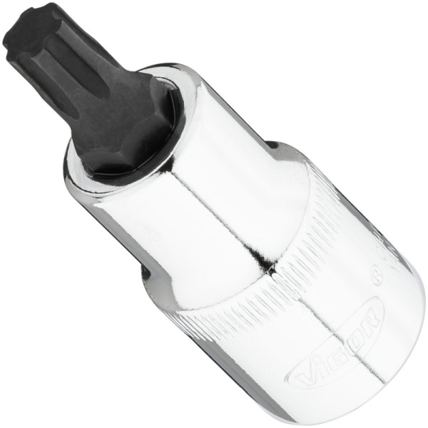 VIGOR T-Plus Schraubendreher-Einsatz, Vierkant 12,5 mm (1/2 Zoll), T+ Profil, T45+, V7055-IP45