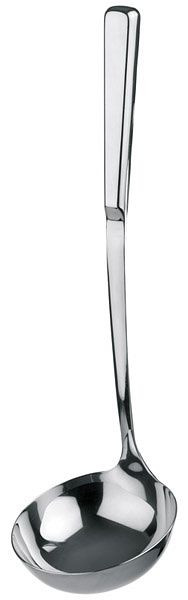 APS soeplepel, Ø 9 cm, lengte: 31 cm, 0,1 liter, roestvrij staal, hoogglans gepolijst, -CLASSIC-, 75908