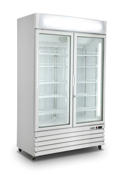 Saro koelkast met 2 glazen deuren, wit, model G 885, 453-10081