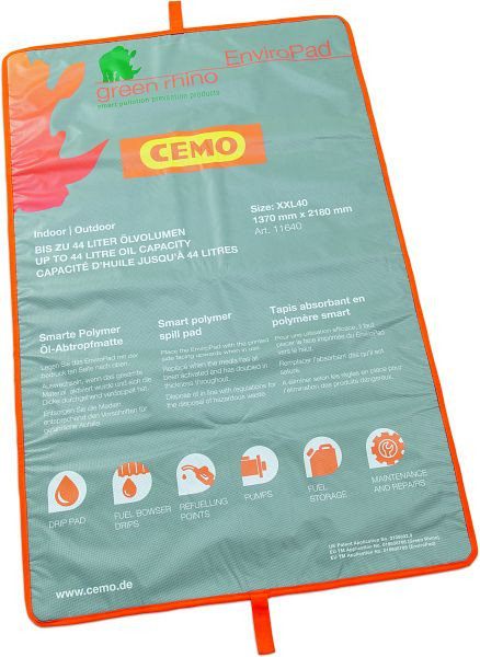 Cemo olie-drainagemat XXL40, 218 x 137 cm, 11640