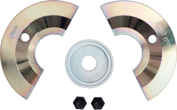 KS Tools halve schaal verlengingsset, 5-delig voor diameter 62 mm, 150.2141